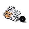 Word & Cat Alloy Enamel Pin Brooch JEWB-E035-03EB-01-3