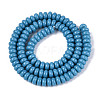 Electroplate Opaque Solid Color Glass Beads Strands GLAA-T025-6mm-18-2