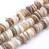 Natural Shell Beads Strands X-SSHEL-Q298-13-1