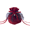 Velvet Jewelry Drawstring Gift Bags ABAG-CJC0003-01-1