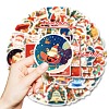 50Pcs Christmas Theme Paper Stickers PW-WGFB5D6-01-1