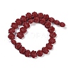 Synthetic Coral Dyed Carved Beads Strands CORA-K009-05A-05-2