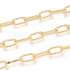 Brass Handmade Paperclip Chains CHC-M019-11G-1