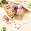 5 Rolls 5 Colors Segment Dyed Macrame Cotton Cord OCOR-TA0004-05A-5