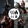 Medieval Knight Costume Props AJEW-GF0008-43-5