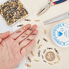 270Pcs 8 Style Brass Fishing Rolling Bearing Connector FIND-FH0002-80-3