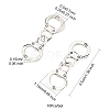 10Pcs Tibetan Style Alloy Links/Connectors TIBE-YW0001-91-3