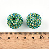 Chunky Resin Rhinestone Bubblegum Ball Beads RESI-S256-20mm-SAB13-3