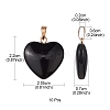 Spray Painted Glass Pendants GLAA-YW0001-99-3