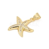 Brass Micro Pave Cubic Zirconia Pendants KK-D317-069G-2