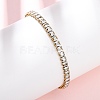 304 Stainless Steel Pave Clear Cubic Zirconia Tennis Bracelets BJEW-G754-03G-02-1