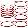 5Pcs 5 Style Nylon Thread Woven Braided Bracelets Set BJEW-SW00054-1