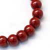 Baking Painted Pearlized Glass Pearl Round Bead Strands X-HY-Q003-6mm-35-2