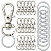 DIY Alloy Swivel Lobster Claw Clasps & Iron Split Key Rings Keychain Finding Kits DIY-YW0010-44P-1