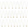 1Pc Initial Letter Brass Pendant Necklaces NJEW-YW0001-24M-2