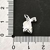 925 Sterling Silver White Enamel Charms STER-H116-01A-S-3