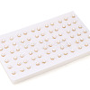 Brass Natural Pearl Stud Earrings PEAR-N020-08F-5