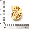 Brass Cubic Zirconia Pendants KK-M295-13G-G-3