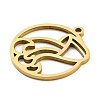 304 Stainless Steel Pendants STAS-Z043-01K-2