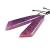 Natural Lepidolite/Purple Mica Stone Pendants X-G-G827-04O-2