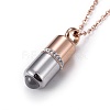 304 Stainless Steel Pendant Necklaces NJEW-I232-05RG-2