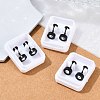 Flat Round Crystal Rhinestone Ear Fake Plugs EJEW-H105-21EB-B-4