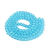 Transparent Glass Imitation Cat Eye Beads Strands GLAA-Q110-01B-06-2