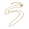 (Jewelry Parties Factory Sale)Natural Shell Initial Pendant Necklaces NJEW-JN03298-04-2