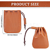Leather Drawstring Wallets AJEW-WH0307-67C-2