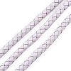 Braided Cowhide Leather Cord NWIR-N005-01R-3mm-3