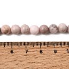 Natural Pink Zebra Jasper Beads Strands G-P231-01-6mm-6