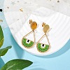 Seed Bead Teardrop Stud Earrings EJEW-MZ00251-02-2