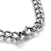 304 Stainless Steel Curb Chains Necklaces NJEW-F242-10P-3