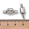 304 Stainless Steel European Clasps with Cord Ends SA-CBABC0F-11P-3