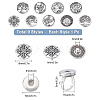 SUNNYCLUE DIY Flat Round Snap Adjustable Ring Making Kit DIY-SC0019-08-2