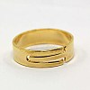 DIY Jewelry Adjustable Finger Rings Components Iron Ring Findings X-IFIN-M003-01G-NF-1