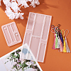 2Pcs 2 Styles DIY Bookmark Silicone Molds DIY-TA0004-66-6