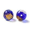 Handmade Gold & Silver Foil Lampwork Beads GLAA-G107-07B-04-3