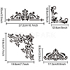 2Pcs 2 Styles PET Hollow Out Drawing Painting Stencils DIY-WH0411-009-3