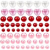 Spray Painted ABS Plastic Imitation Pearl Beads OACR-YW0002-20A-2