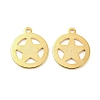 201 Stainless Steel Charms STAS-Z049-02G-1