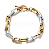 304 Stainless Steel Cable Chain Bracelets for Women BJEW-D377-01E-4