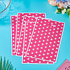 Polka Dot PET Plastic Packing Bags with Die Cut Hole Handle ABAG-TADJ0002-001B-3
