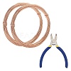 DIY Wire Wrapped Jewelry Kits DIY-BC0011-81D-03-1