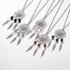 Iron Pendant Necklaces NJEW-JN01342-1