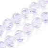 Textured Inner Flower Handmade Lampwork Beads LAMP-T024-07E-2