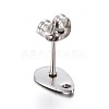 Non-Tarnish 304 Stainless Steel Stud Earring Findings STAS-L211-05B-P-2