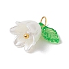 20Pcs Opaque Acrylic Pendants PALLOY-JF02870-4