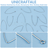200Pcs 304 Stainless Steel Earring Hooks STAS-UN0058-49-4