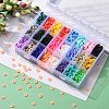 240G 24 Colors Handmade Polymer Clay Beads CLAY-JP0001-08-8mm-7